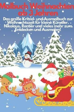 Cover of Malbuch Weihnachten ab 3 Jahren