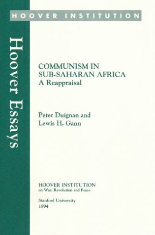 Cover of Communism in Sub-Saharan Africa