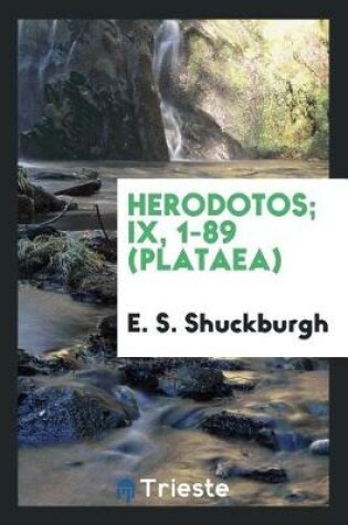 Cover of Herodotos; IX, 1-89 (Plataea)