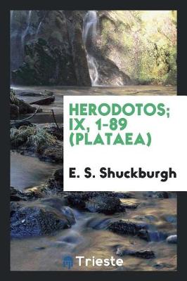 Book cover for Herodotos; IX, 1-89 (Plataea)