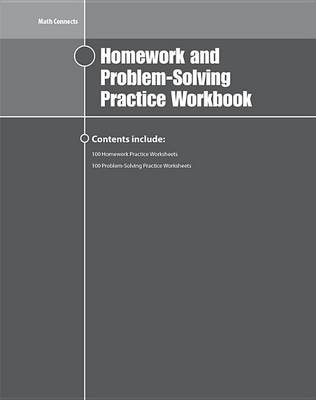 Book cover for Math Connects, Course 2, Homework and Problem-Solving Workbook
