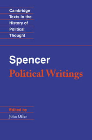 Cover of Spencer: Political Writings