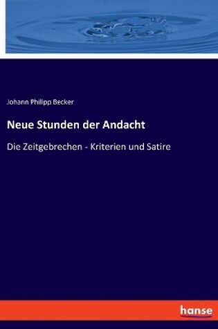 Cover of Neue Stunden der Andacht