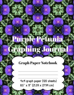 Book cover for Graph Paper Notebook - Purple Petunia Graphing Journal