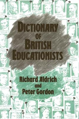 Book cover for Dictionary of British Educationists