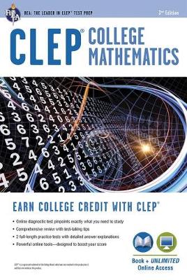Cover of Clep(r) College Mathematics Book + Online