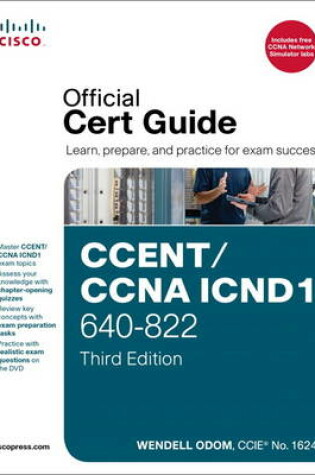 Cover of CCENT/CCNA ICND1 640-822 Official Cert Guide