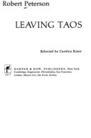 Cover of Leaving Taos