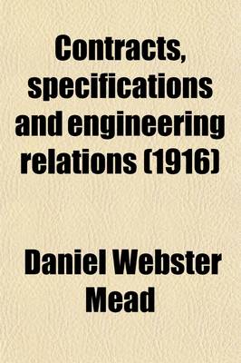 Book cover for Contracts, Specifications and Engineering Relations