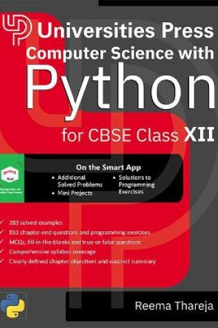 Cover of Computer Science with Python for CBSE Class XII