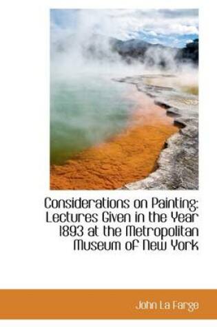 Cover of Considerations on Painting