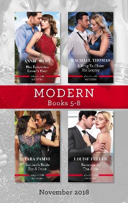 Cover of Modern Box Set 5-8 Nov 2018/Her Forgotten Lover's Heir/A Ring To Claim His Legacy/Sicilian's Bride For A Price/Revenge At The Altar