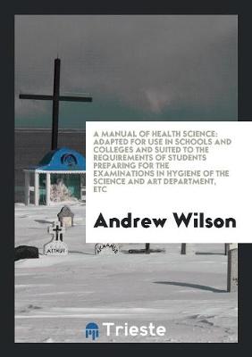 Book cover for A Manual of Health Science