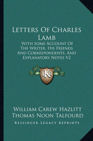 Cover of Letters of Charles Lamb