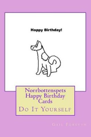 Cover of Norrbottenspets Happy Birthday Cards