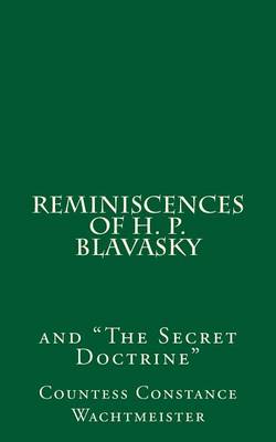 Book cover for Reminiscences of H. P. Blavasky