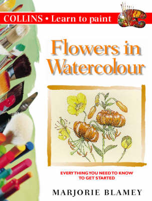 Book cover for Flowers in Watercolour