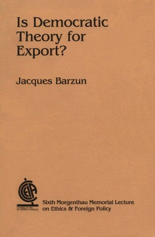 Cover of Is Democratic Theory for Export?