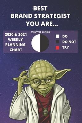 Book cover for 2020 & 2021 Two-Year Weekly Planner For Brand Strategist Job - Funny Yoda Quote Appointment Book Gift - Two Year Agenda Notebook