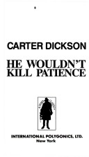 Book cover for He Wouldnt Kill Patience