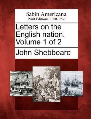 Book cover for Letters on the English Nation. Volume 1 of 2