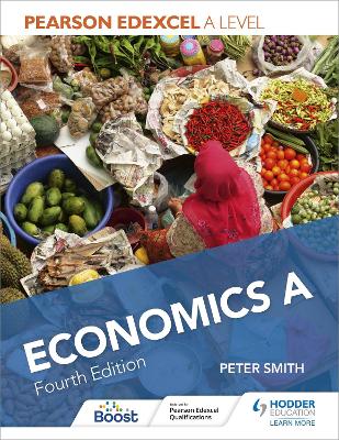 Book cover for Pearson Edexcel A level Economics A Fourth Edition