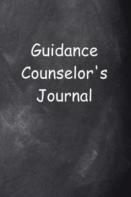 Cover of Guidance Counselor's Journal Chalkboard Design