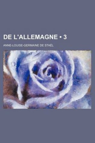 Cover of de L'Allemagne (3)