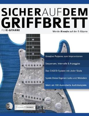 Book cover for Sicher auf dem Griffbrett für Gitarre