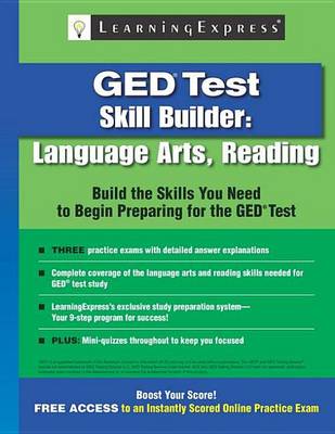 Book cover for GED Test Skill Builder: Language Arts, Reading