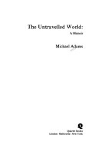 Cover of Untravelled World