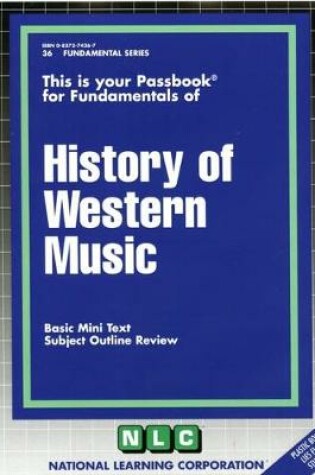 Cover of HISTORY OF WESTERN MUSIC