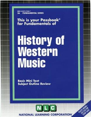 Book cover for HISTORY OF WESTERN MUSIC