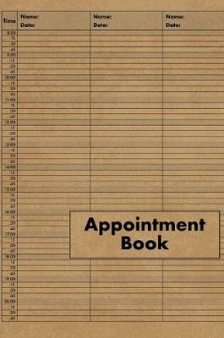 Cover of 3 Column Appointment Book