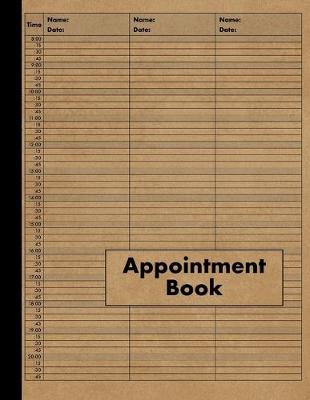 Book cover for 3 Column Appointment Book