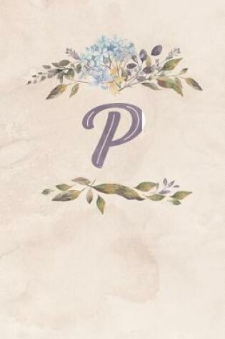 Cover of Vintage Floral Monogram Journal - P
