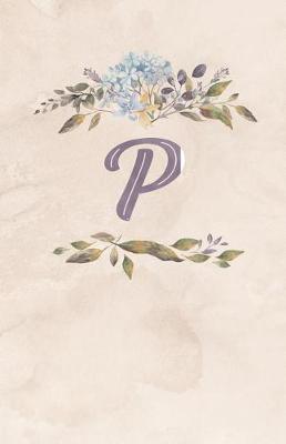 Book cover for Vintage Floral Monogram Journal - P