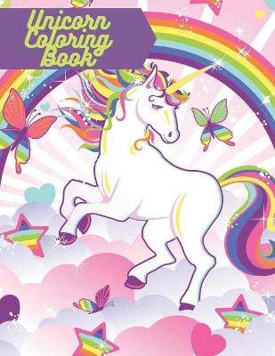 Book cover for Unicorn Coloring Book