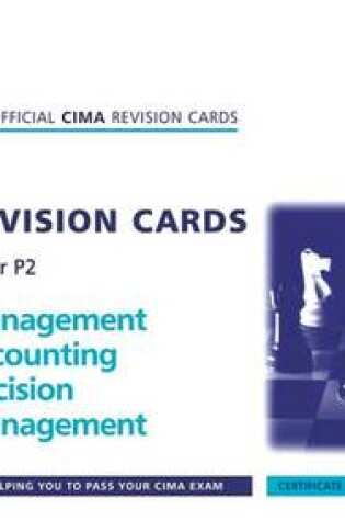 Cover of Cima Revision Cards Mangement Accounting Decision Management