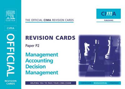 Book cover for Cima Revision Cards Mangement Accounting Decision Management