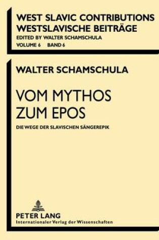 Cover of Vom Mythos Zum Epos