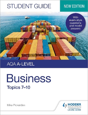 Book cover for AQA A-level Business Student Guide 2: Topics 7-10