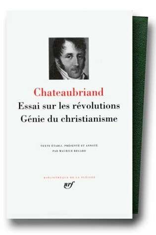 Cover of Essai sur les revolutions/Genie du christianisme