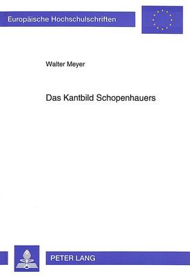 Book cover for Das Kantbild Schopenhauers