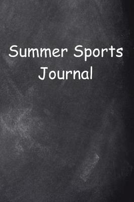 Book cover for Summer Sports Journal Chalkboard Design