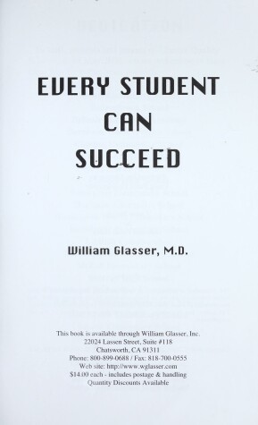 Book cover for Every Student Can Succeed