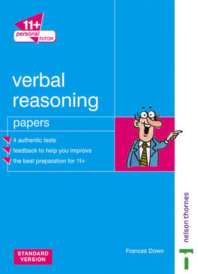 Book cover for 11+ Personal Tutor Verbal Reasoning Papers