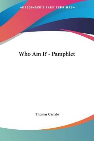 Cover of Who Am I? - Pamphlet