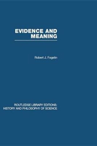 Cover of Evidence and Meaning