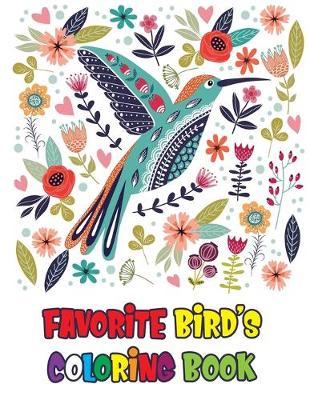 Book cover for Favorite Bird's Coloring Book